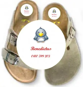 Schuhklebetiketten