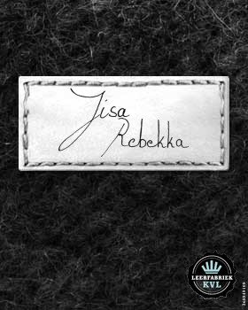 24 Lederlabels | Lederlabel mit Logo | Korkleder Label | Vegane Lederlabels