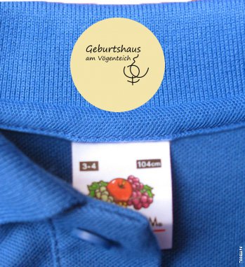 Etiketten Kleidung Kindergarten